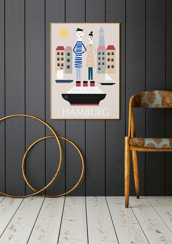 Hamburg Elbsonne Poster