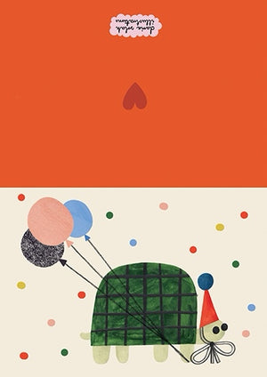 Party Turtle Klappkarte