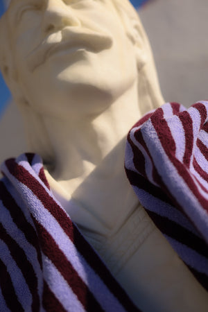 Bongusta Naram Handtuch Wine & Lavender Blue (50x80cm)