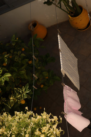 Bongusta Naram Handtuch Moonbeam & Ultramarine (50x80cm)