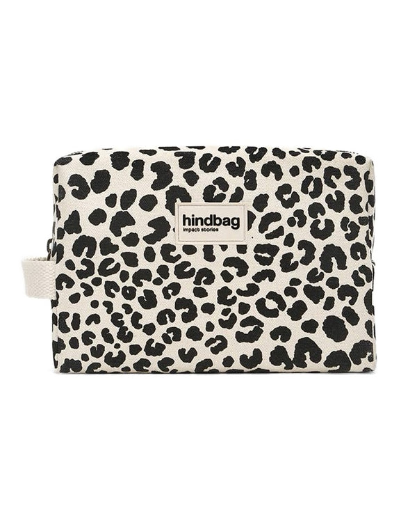 Hindbag Kosmetiktasche Leon Leopard Ecru