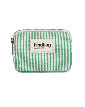 Hindbag Geldbeutel Lili Grün gestreift