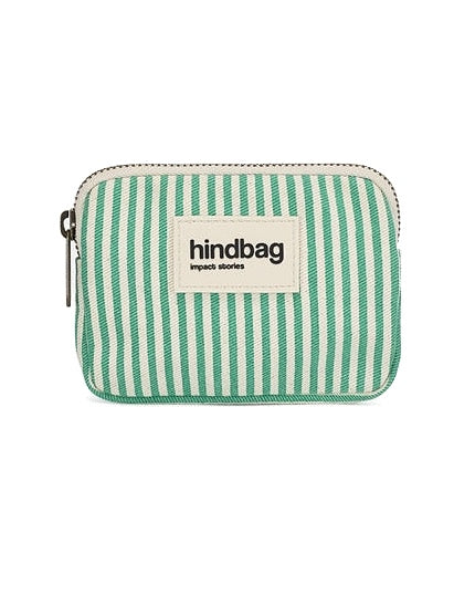 Hindbag Geldbeutel Lili Grün gestreift