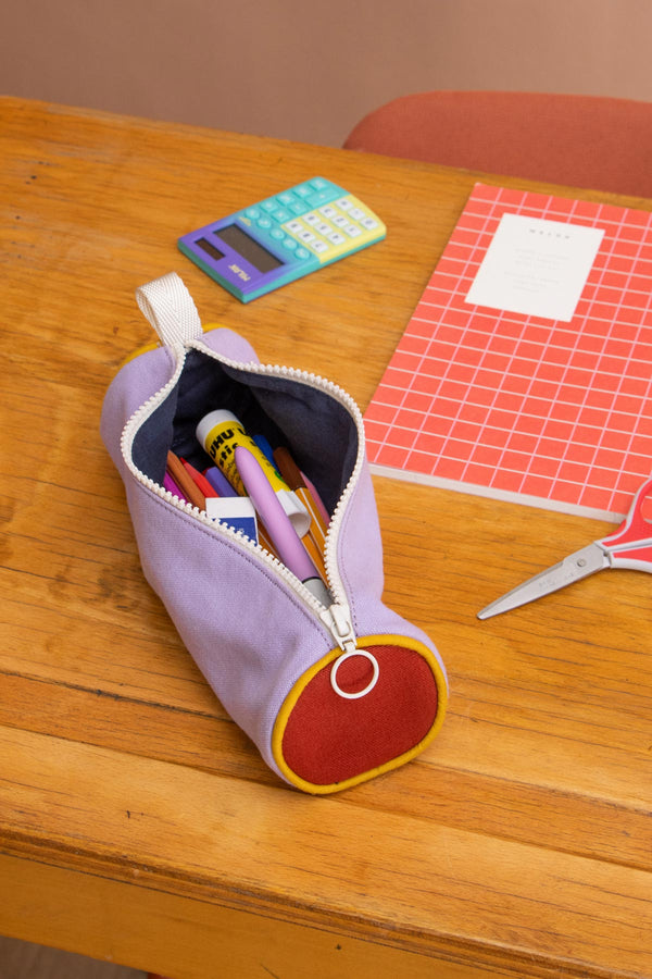Hindbag Federmäppchen Mia Lila-Rot-Navy