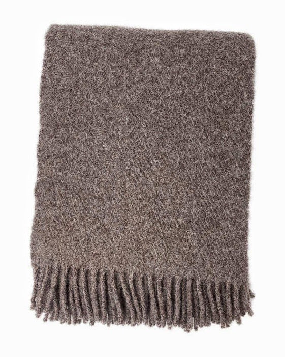 D&T Design - Wolldecke Basic Brown Melange