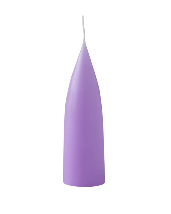 Cone-Shaped Candle Pastel Purple
