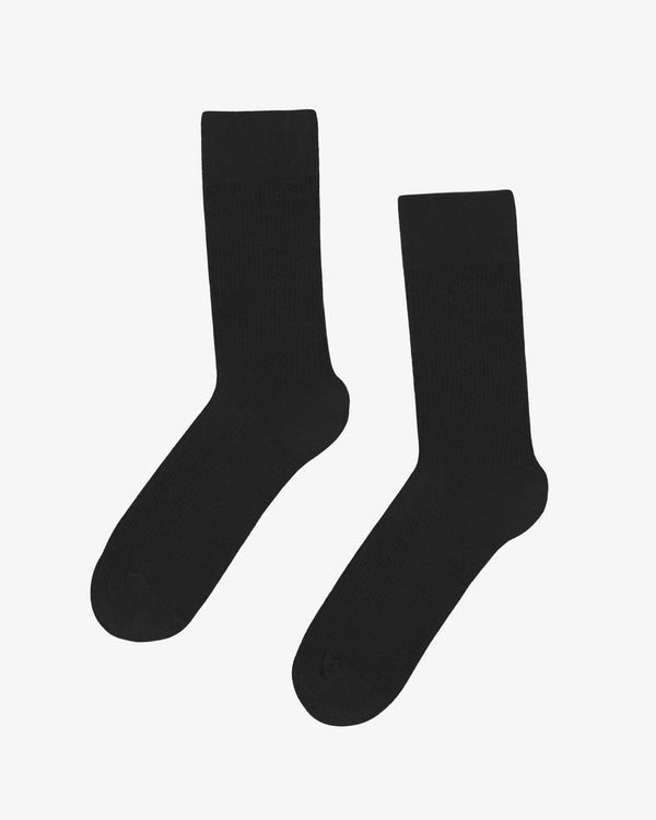Classic Organic Socks Deep Black