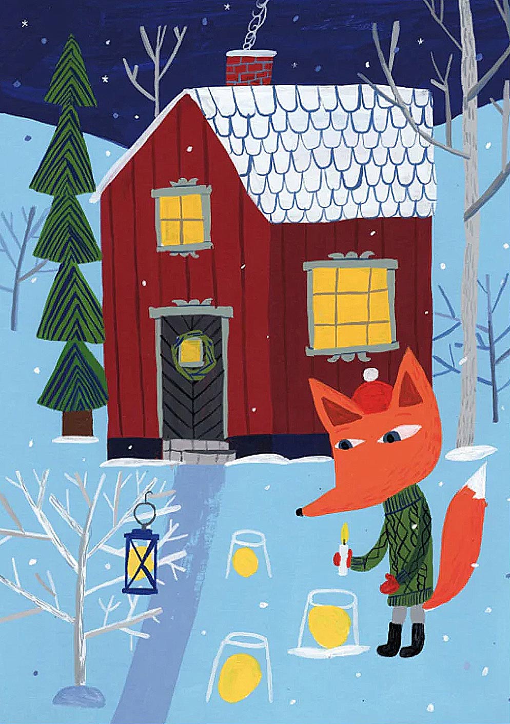 Joulun Valot Postkarte