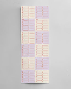 SQUARES Wandkalender 2026