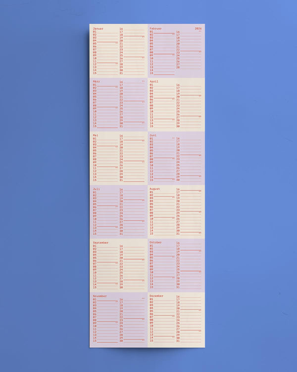 SQUARES Wandkalender 2026