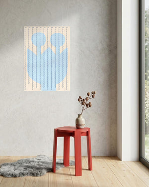 FLOWER SANDHELLBLAU Wandkalender 2027 (50x70cm)
