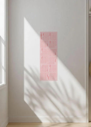 LINES ROSAROT Wandkalender 2027