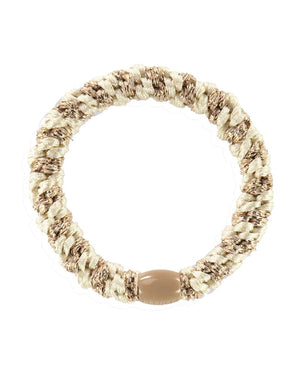 Kknekki Haargummi Ivory Beige Glitter Stripe