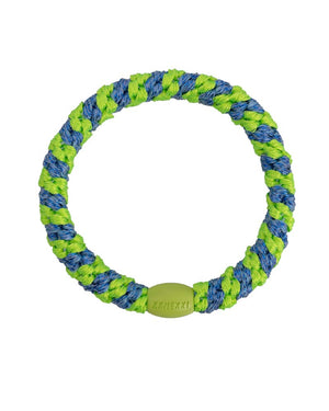 Kknekki Haargummi Stripe Lime Green Ocean Glitter