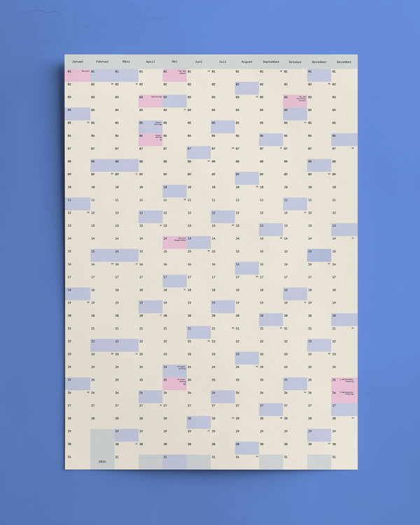 BASIC Wandkalender 2026