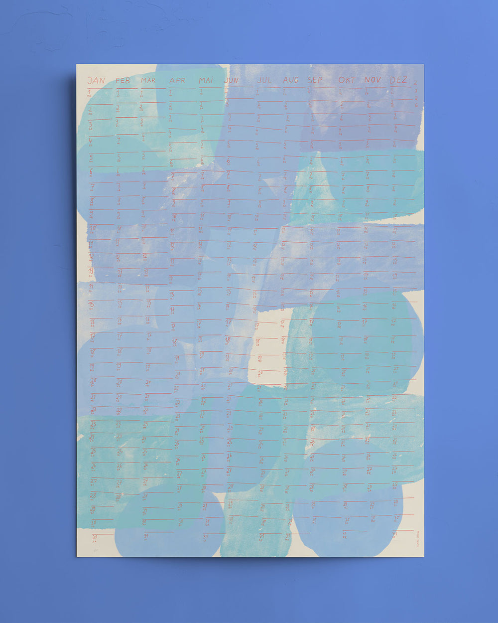 BLUE Wandkalender 2026 (VÖ 12.10.25)