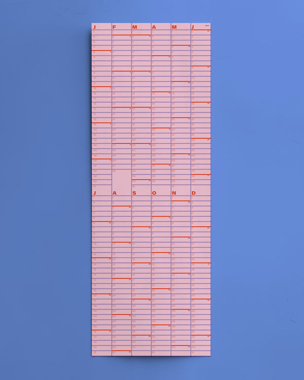 ROSAROT Wandkalender 2026