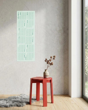 LINES MINTGRÜN Wandkalender 2027