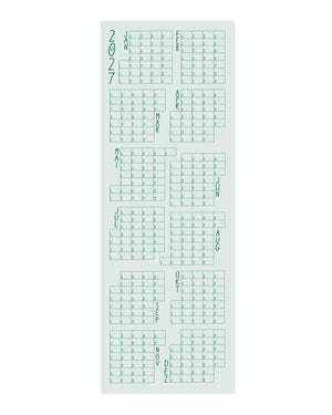 LINES MINTGRÜN Wandkalender 2027