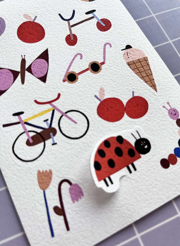 3 Stickerbögen Summer by Anna Katharina Jansen