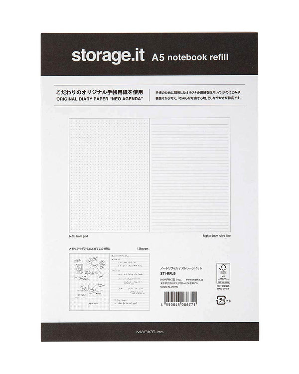 Mark's A5 Notebook Storage.it Refill