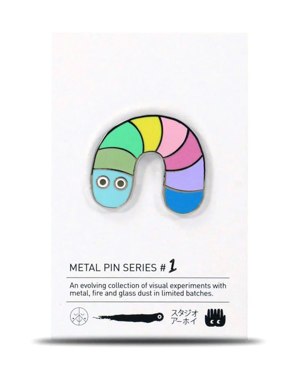 Metal Pin Pastell Worm (Serie #1)