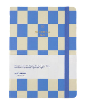 My Journal 2026 - Checkered Blue