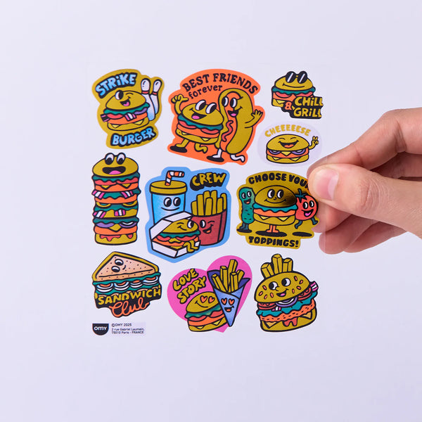 OMY Big Sticker Burger
