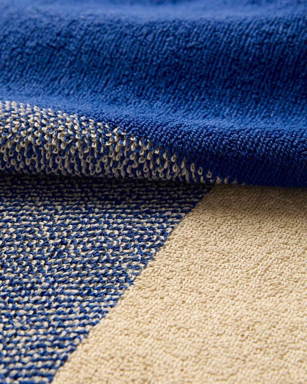 Suite702 - 2er-Gästehandtuch-Set Blend Cobalt Blue Ecru (30x50cm)