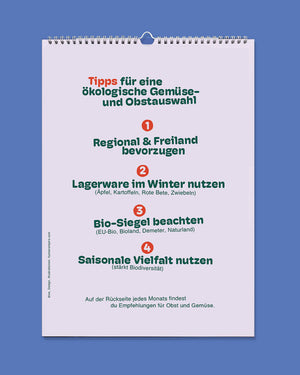OBST & GEMÜSE Saisonkalender 2026