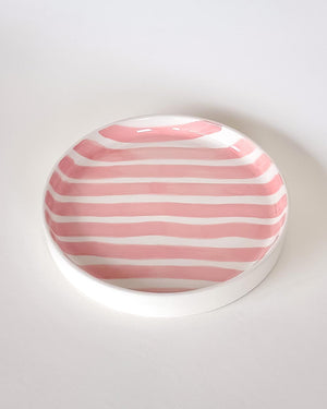Teller klein Stripes Incanto Rose