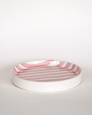 Teller klein Stripes Incanto Rose