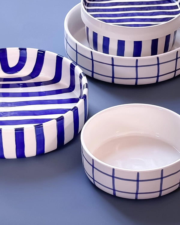 Schale Grid Mare Blue