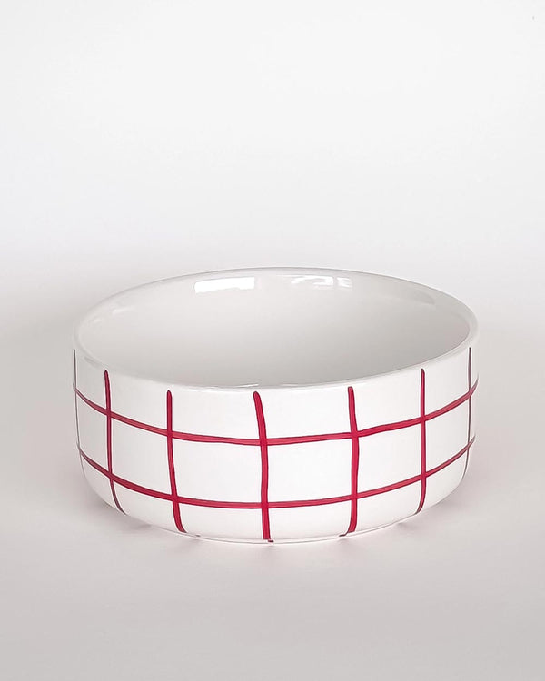 Schale Grid Tramonto Red