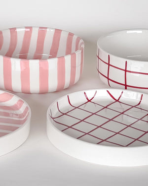 Schale Grid Tramonto Red