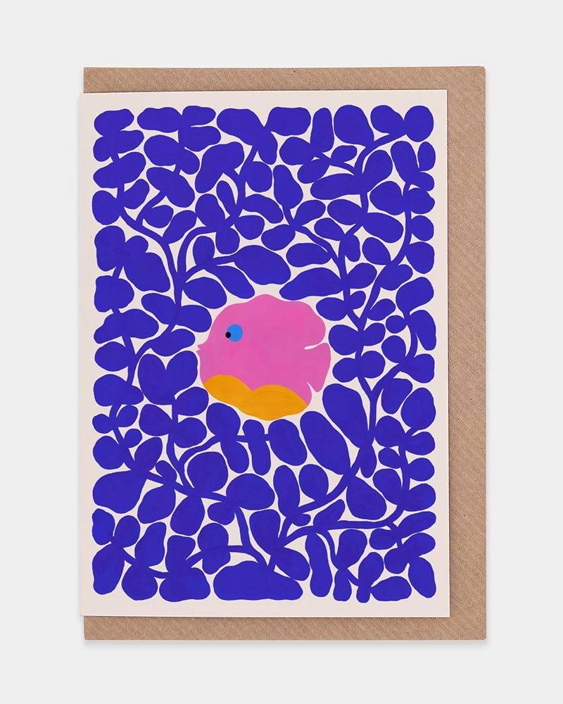 Seaweed and Fish WWF Klappkarte
