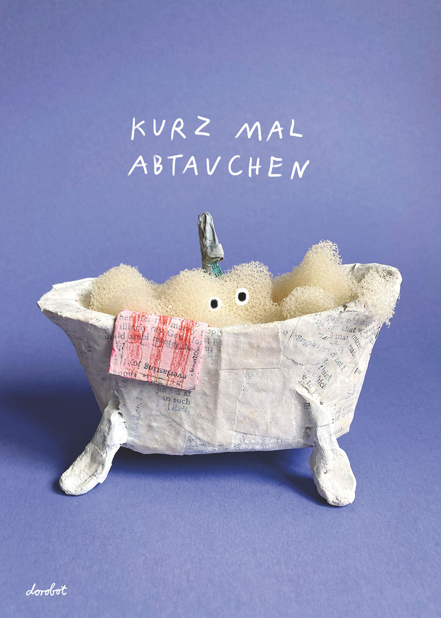 TUT GUT Kurz Mal Abtauchen Postkarte