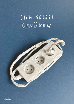 TUT GUT Sich Selbst Genügen Postkarte