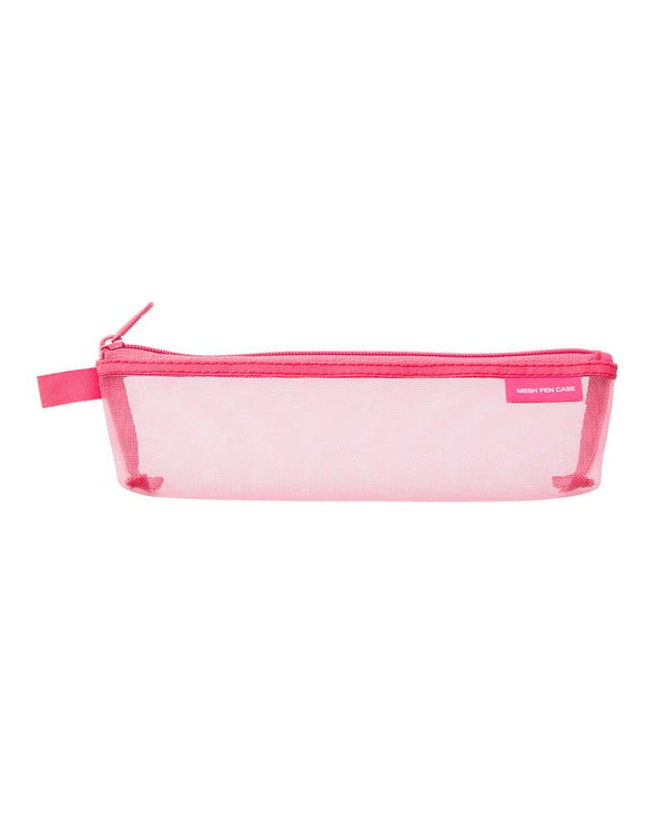 Midori Mesh Pen Case Pink