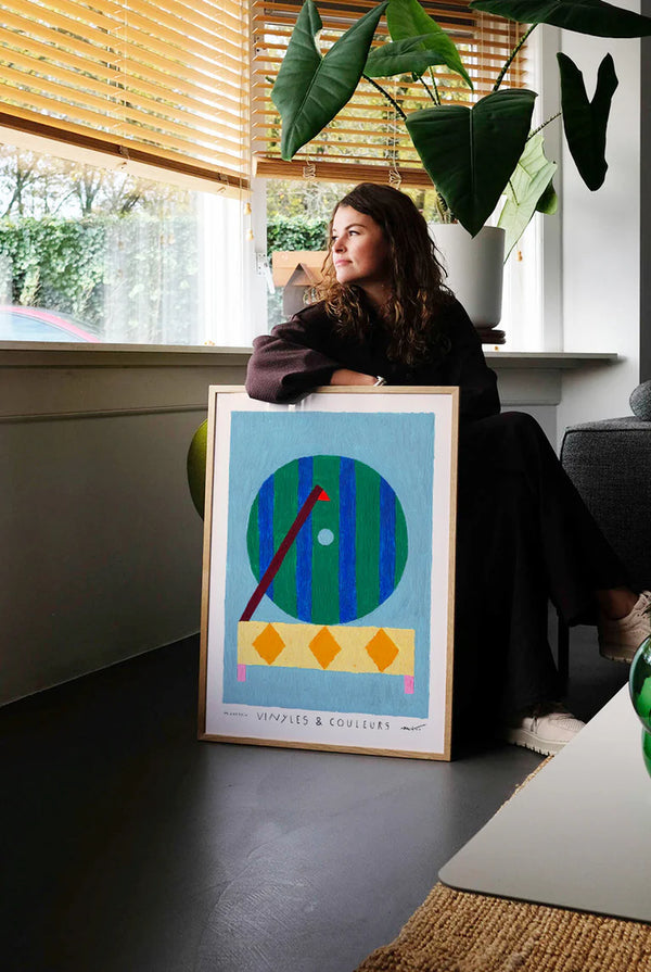 Vinyles & Couleurs II Poster - Matías Larraín (30x40cm)