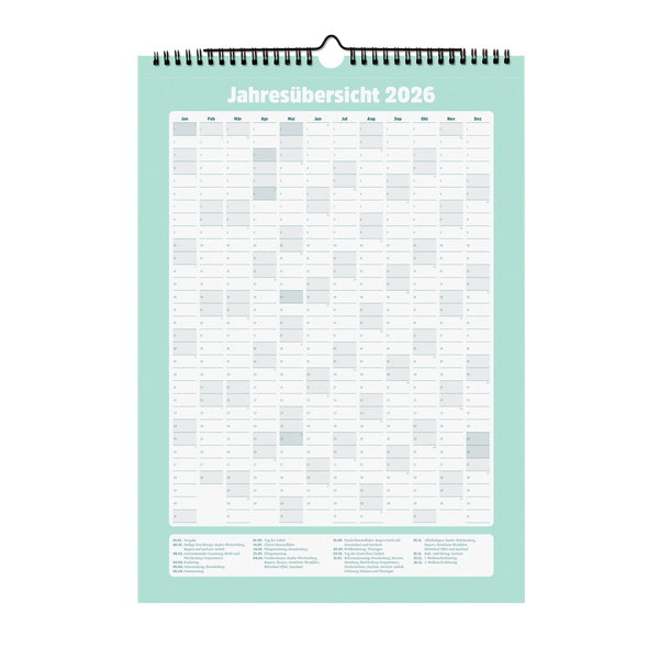 Familienkalender »Halbwegs entspannt durch 2026 mit der Familie«