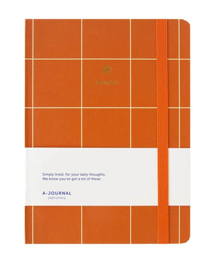 A-Journal Notebook – Checkered Terracotta