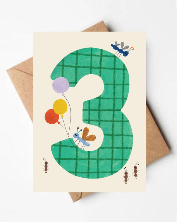 THREE age Klappkarte