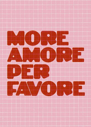More Amore Per Favore Postkarte