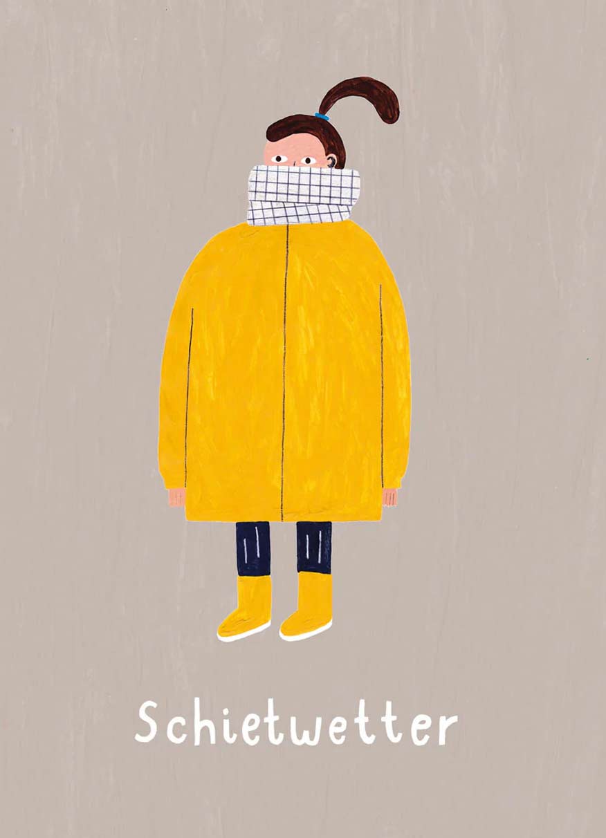 Schietwetter Postkarte