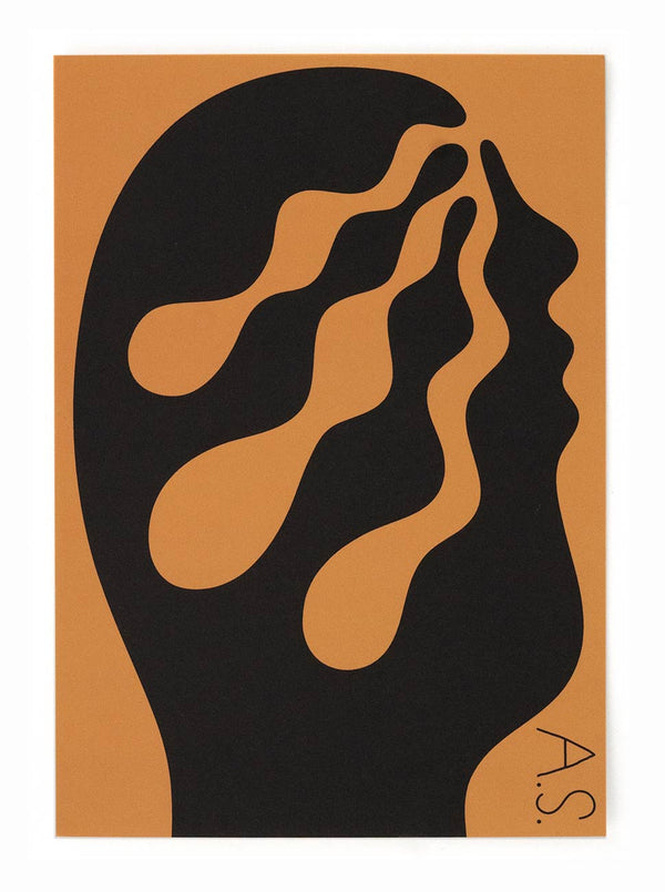 Head Brown Print (Din A5)