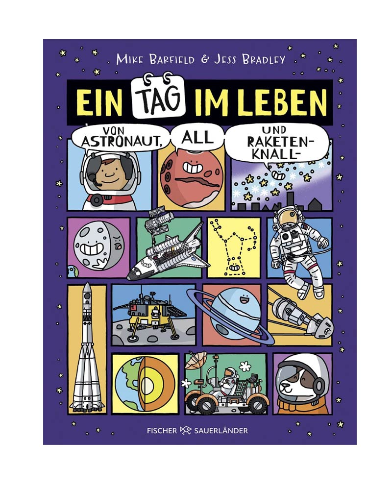 Ein Tag im Leben von Astronaut, All und Raketenknall