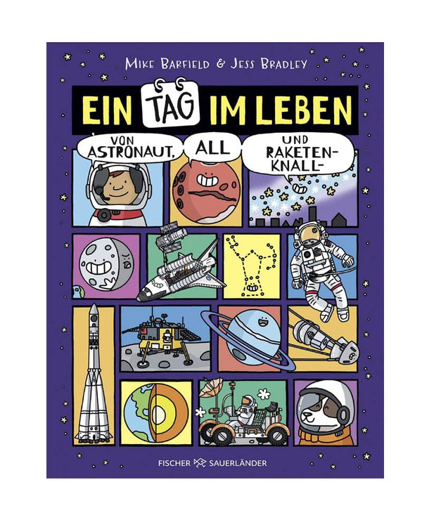 Ein Tag im Leben von Astronaut, All und Raketenknall