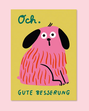 Au Contraire - Och. Gute Besserung Postkarte