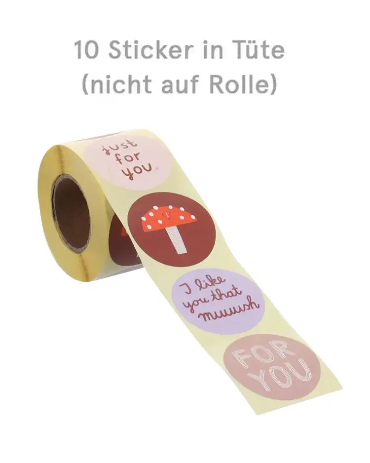 Aufkleber Pilze by Anna Katharina Jansen (10 Stk.)
